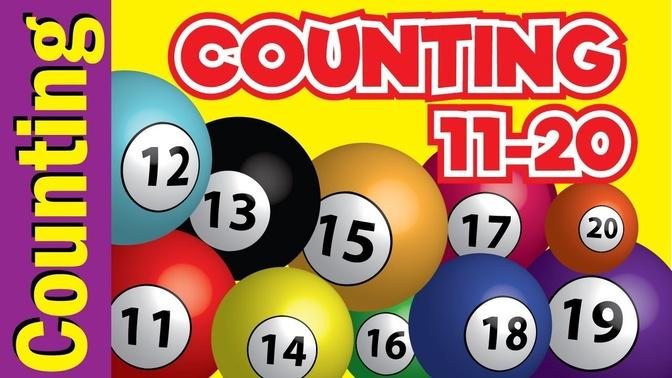 Counting 11 to 20   Numbers   Counting Song for Kids   ESL for Kids   Fun Kids English