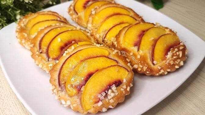 Grab a peach and make this delicious dessert, in 5 minutes you can make it every day