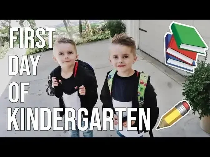 FIRST DAY OF KINDERGARTEN!!