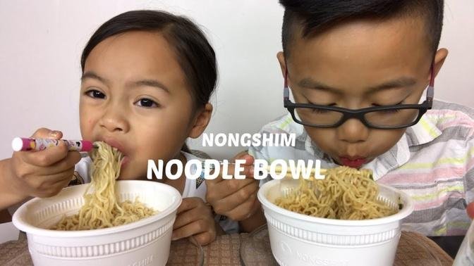 NONGSHIM Noodle Bowl _ Mukbang _ N.E Lets Eat