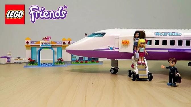 Lego Friends Airplane and Airport Playset UNBOXING AND PLAYING FUN Toy Video for Kids Girls