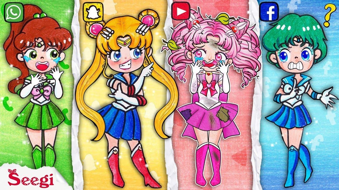 CHIBIUSA & Sailor Moon Cosmos Hair Style Transformation In Social Media Trends | Seegi Channel