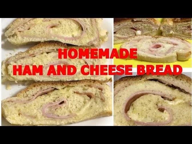 Homemade Ham and Cheese Bread/Brazilian bread /pão recheado/Yummy and cheesy bread /