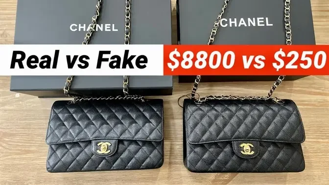 CHANEL CLASSIC FLAP REAL VS FAKE | CHANEL CLASSIC AUTHENTICATION | CHANEL  DH GATE ALI EXPRESS