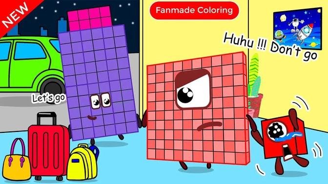 Numberblocks 100 Abandon Nb 1 | Numberblocks Fanmade Coloring Story