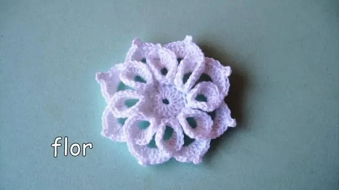 🌸 DIY - Lindísima FLOR facilísima de CROCHET 🌸 DIY - Beautiful and easy CROCHET FLOWER 🌸 🌸 DIY - Lindísima FLOR facilísima de CROCHET 🌸 DIY - Beautiful and easy CROCHET FLOWER 🌸