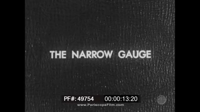 “THE NARROW GAUGE” 1940's DURANGO & SILVERTON NARROW GAUGE RAILROAD MIKADO STEAM LOCOMOTIVE 49754