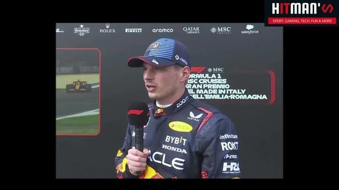 Max Verstappen Reacts To a hard-earned victory:pushed flat out ...