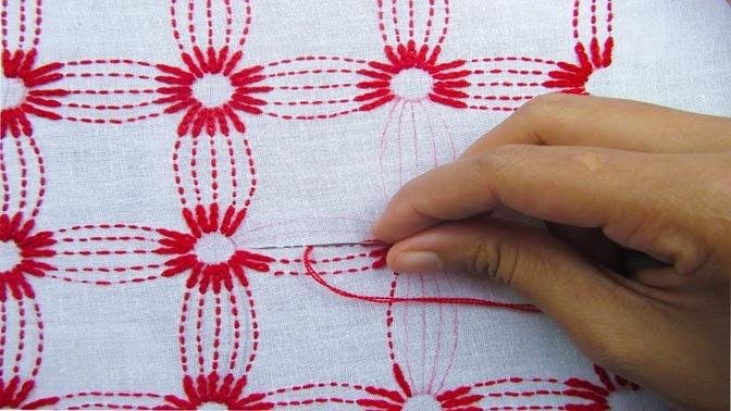 Hand Embroidery, Bangladeshi Nakshi Katha  Drawing and stitching Tutorial, Nakshi Kantha,Crafts & Em