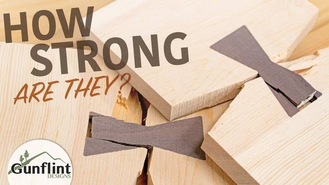 Strength Testing Bow Tie Keys - Woodworking