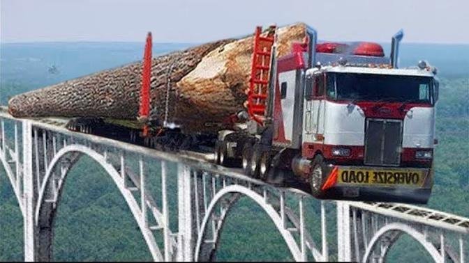 World Dangerous Fastest Felling Tree Skills With Chainsaw, Biggest Logging Wood Truck & Woodworki