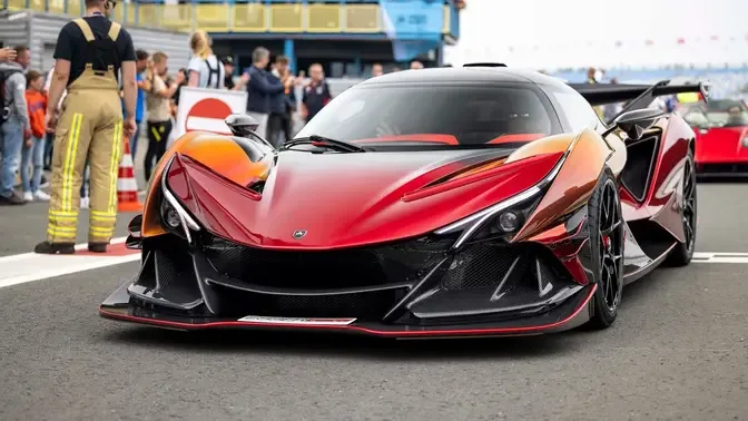 $4.0 Million Apollo IE Red Dragon - SCREAMING V12 Sounds, Revs & Accelerations !