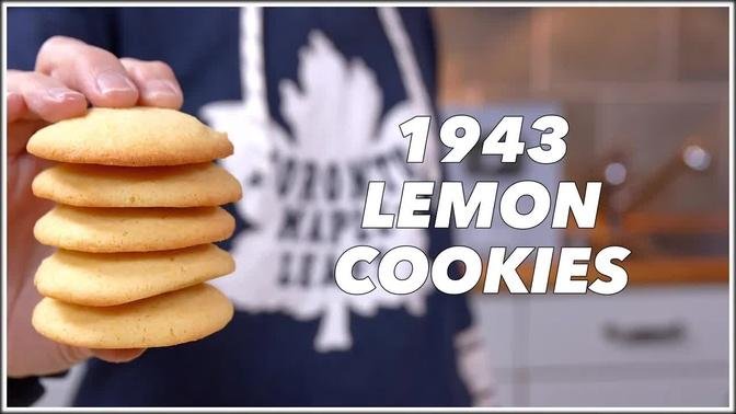 1943 Lemon Cookies Recipe - The Old Cookbook Show