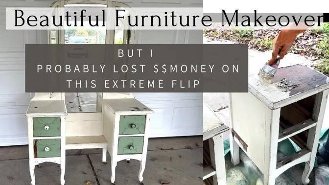 Vintage Furniture Makeover | Extreme Furniture Flip | Furniture Restoration