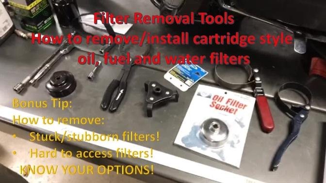 Tips for oil filter removal and installation. How to remove a stuck oil filter!