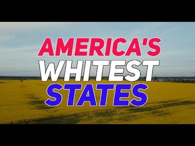 The 10 WHITEST STATES in AMERICA