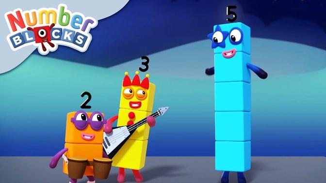 @Numberblocks | Five's Singing School | Learn to Count