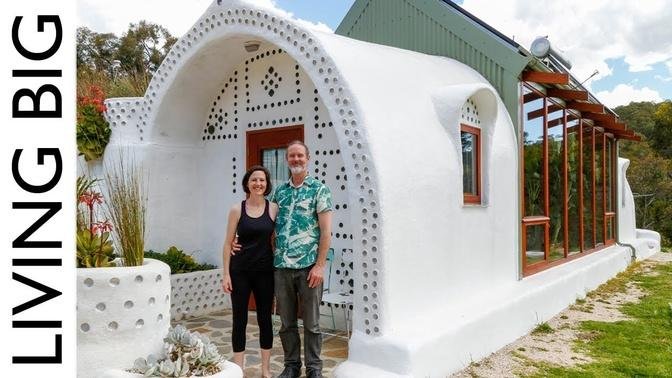 Incredible Small Off-Grid  Earthship Home