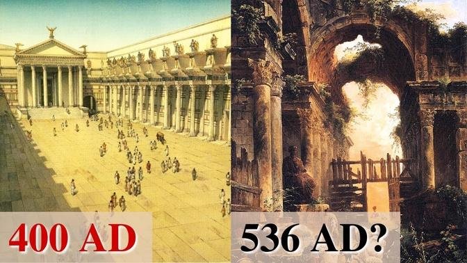 What was life like in the ancient city of Rome after its fall in 476 AD