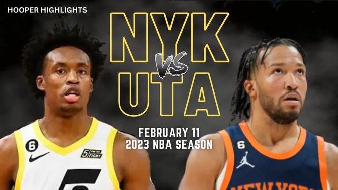 New York Knicks vs Utah Jazz Full Game Highlights | Feb 11 | 2023 NBA Season