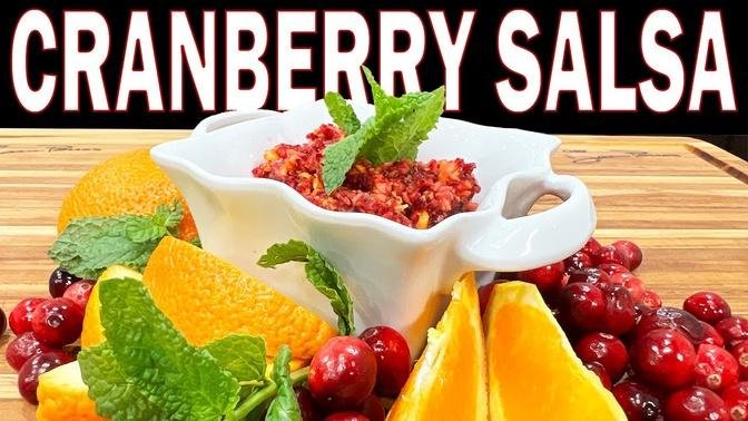 3 Minute Cranberry Sauce / Salsa Thanksgiving | Chef Jean-Pierre