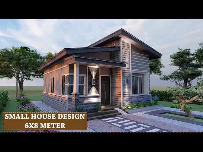 The Best House Design, Small House 6X8 Meters - Tiny House 6x8 Meters