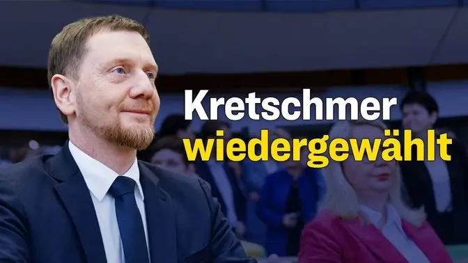 Sachsen: Michael Kretschmer zum dritten Mal zum Ministerpräsidenten gewählt