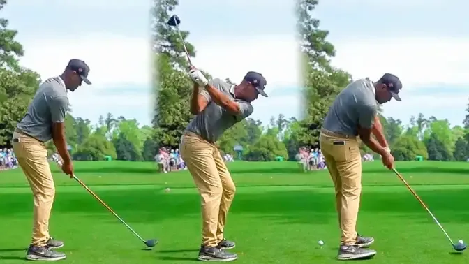 TONY FINAU GOLF SWING 2021 - IRON & DRIVER - SLOW MOTION 240FPS 4K.