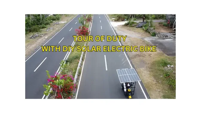 tour of duty with diy solar electric bike