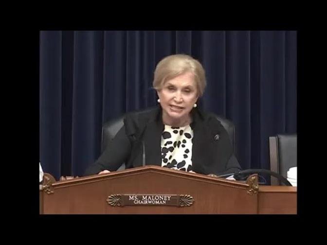 Chairwoman Maloney's Opening Statement: Hearing on The Jan. 6 Capitol Attack (Part 2)