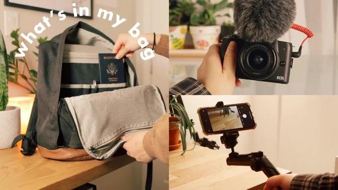 What's in my Bag – Creating on the Go (Camera Gear, Tech, & Essentials )