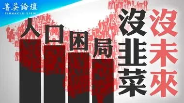 中共暴政改变人口结构，中国人口断崖式下跌，社会面临巨大震荡；没韭菜、没未来，中国的未来会有什么样的变化？【 #菁英论坛 】| #新唐人电视台 05/28/2024