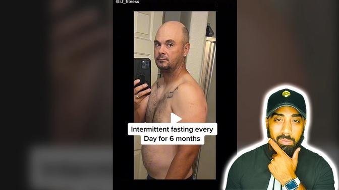 Amazing 6 month intermittent fasting transformation will blow you away!