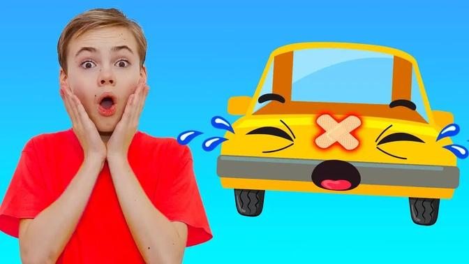 The Boo Boo Car Song | Poli and Nick - Kids Songs