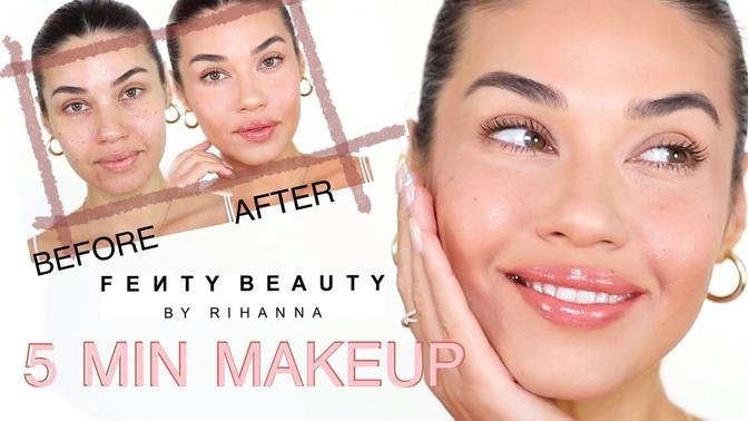5 Min Makeup using ALL FENTY _ Eman