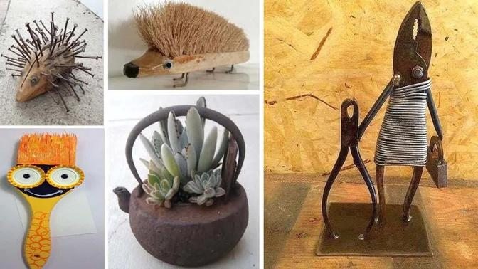 Simple Recycle DIY Project ideas !!!!! Scrap Metal/ glass / plastic recycling 😍