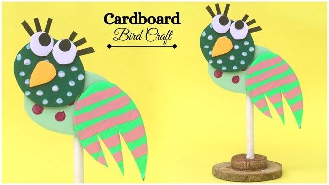 Cardboard Bird Craft for Home Decor