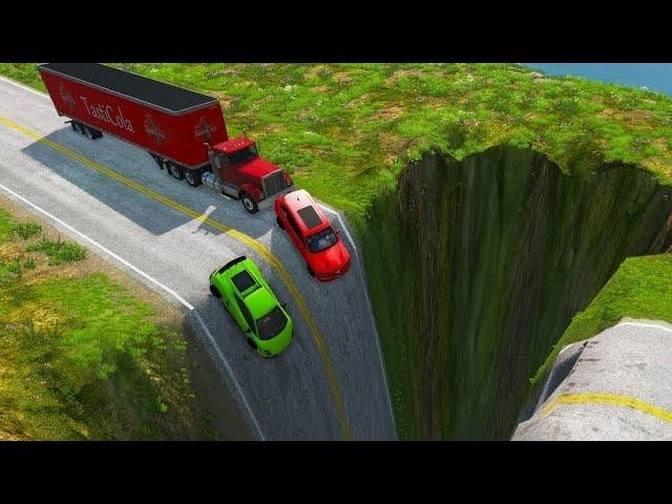 Satisfying Car crash Game funny Car Shredding Experiment