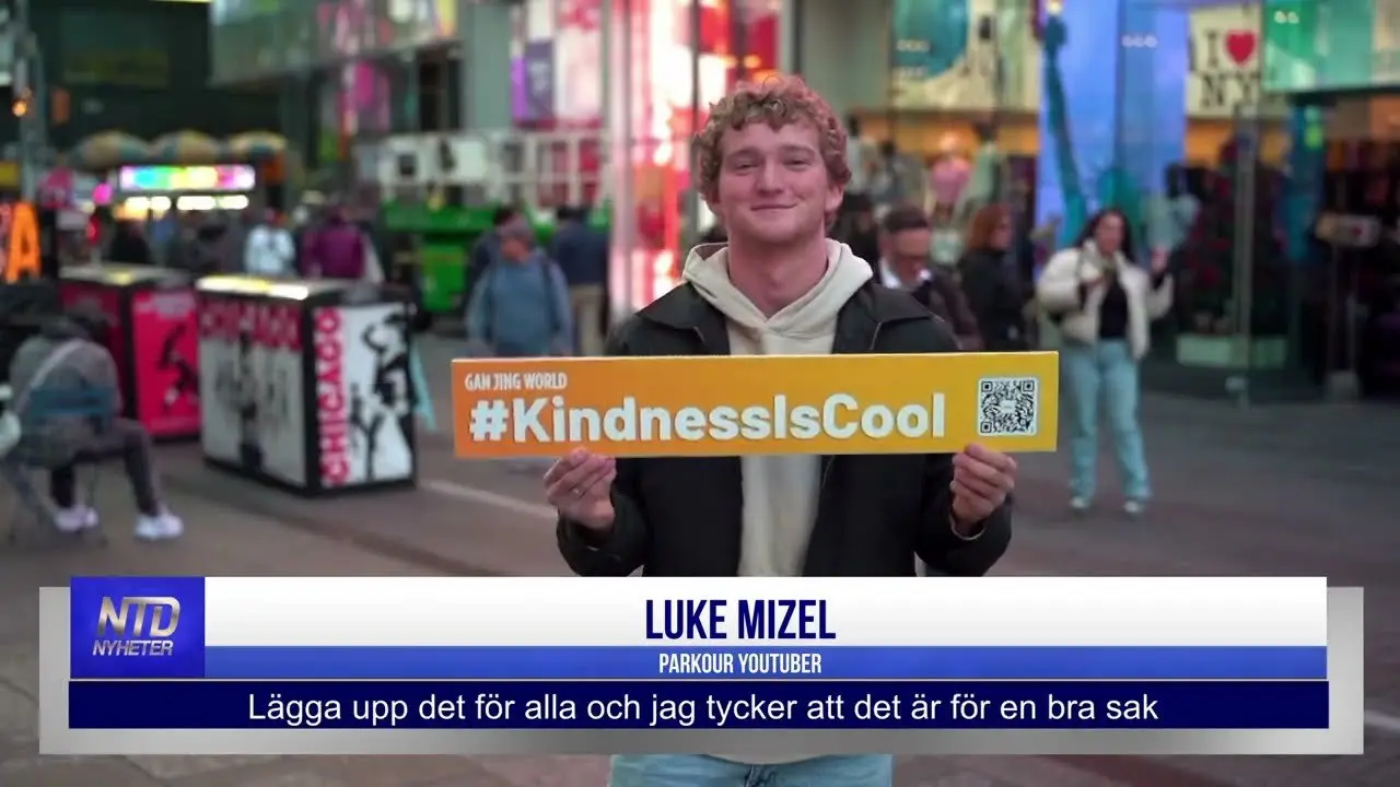 Kampanjen ”Kindness is Cool” på Times square | NTD NYHETER