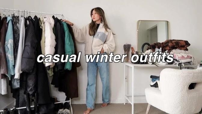 CASUAL WINTER OUTFITS ⛄️ | winter lookbook (cute and warm outfit ideas!)
