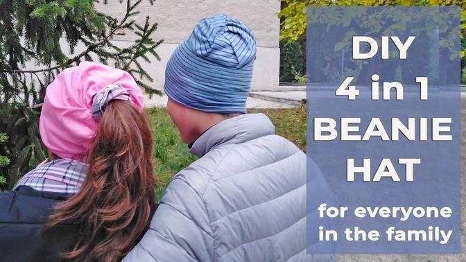 how-to-make-a-beanie-hat-in-10-minutes-4-in-1-beanie-hat-pattern-and