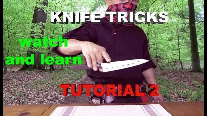 KNIFE TRICKS TUTORIALS 2, TEPPANYAKI TRICKS REVEALED AND TUTORIALS