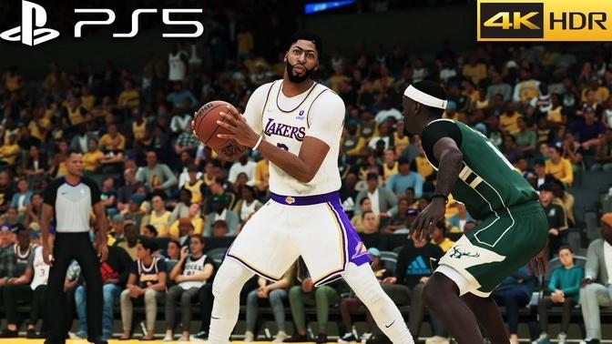 (PS5) NBA 2K22 Gameplay _ Los Angeles Lakers vs Milwaukee Bucks _ Ultra High_HD_60fps