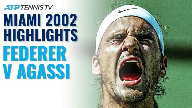 Roger Federer V Andre Agassi Miami 2002 Extended Tennis Highlights 4906