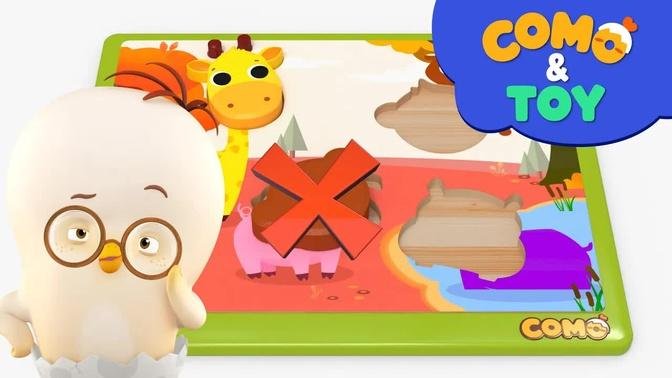 Como | Animal Puzzle + More Episodes 26min | Cartoon video for kids | Como Kids TV