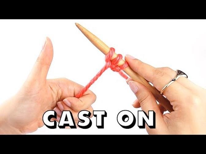 How to CAST ON Knitting for Total Beginners/wool products