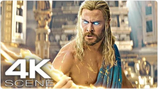 Thor Vs Zeus - Full Fight Scene - Thor: Love and Thunder (2022) | 4K | IMAX |
