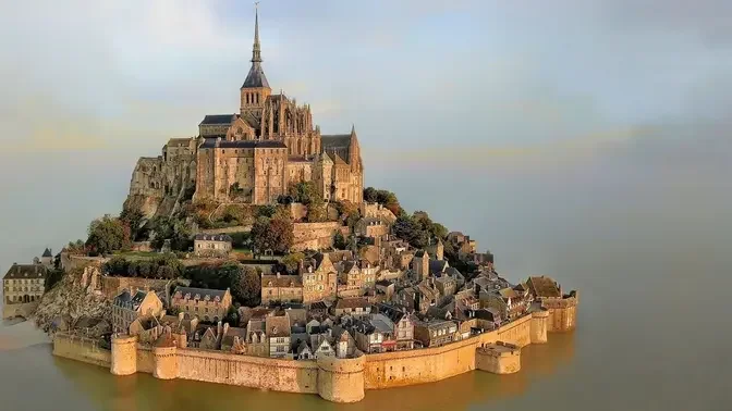 INSIDE MONT SAINT MICHEL Medieval Village Normandy France