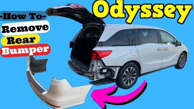 Honda Odyssey - How to Remove Rear Bumper 2018 2019 2020 2021 2022 2023 Replace