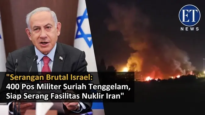 "Serangan Brutal Israel: 400 Pos Militer Suriah Tenggelam, Siap Serang Fasilitas Nuklir Iran"